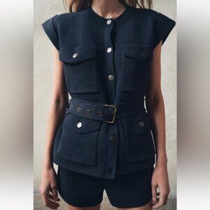 ZARA OVERSIZED KNIT VEST